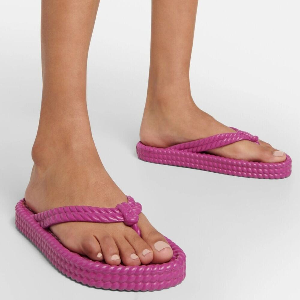 Isabel Marant Fira Weave-effect Thong Sandals